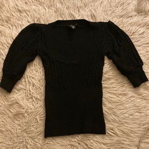 Bebe black sweater top xs